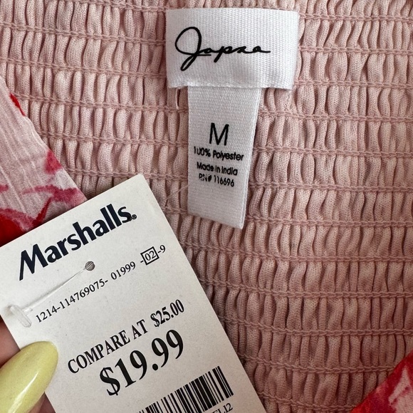 Jopra Pink Floral Wedding Guest Dress. Size Medium. NWT. - Picture 4 of 4